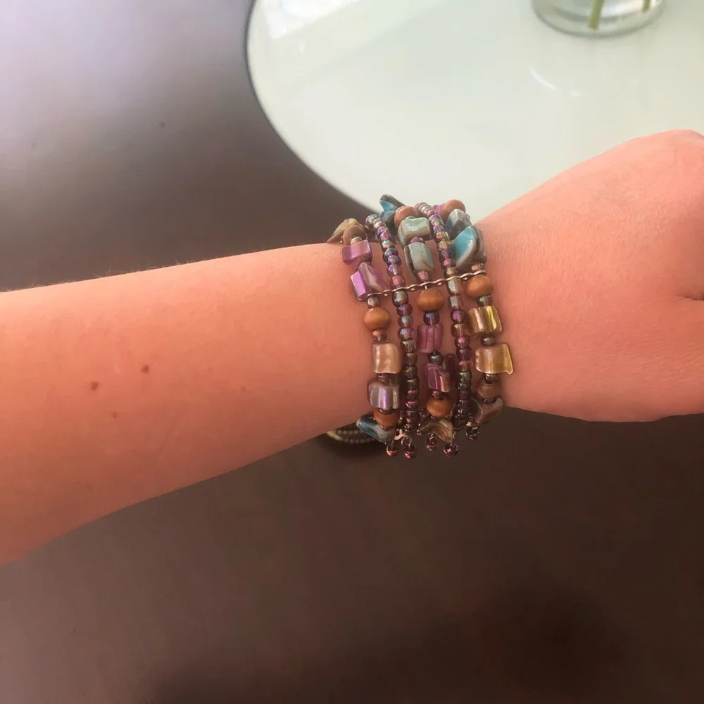 Beaded Cuff Bracelets - Picture 3 of 4